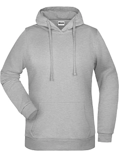 JN 795 Dámská mikina s kapucí model 22430398 grey heather - Daiber