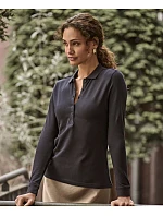 Tee Jays TJ 146 Dámske luxusné elastické polo tričko z piqué 18.0146 tmavomodré