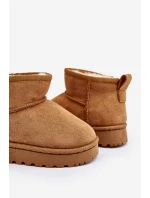 Dziecięce Śniegowce Botki Ocieplane Camel Nallita Dziecięce Śniegowce Botki Ocieplane Camel Nallita