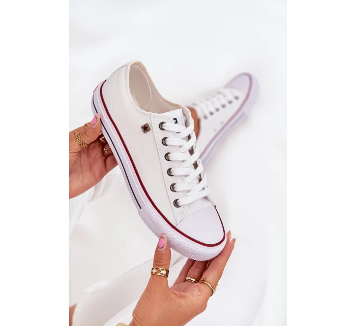 Trampki Damskie Niskie Big Star DD274A232 Białe Trampki Damskie Niskie Big Star DD274A232 Białe