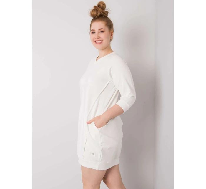 Šaty RV SK model 15826640 ecru - FPrice Šaty RV SK model 15826640 ecru - FPrice