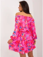 WN SK 8282 šaty.32 tmavoružová