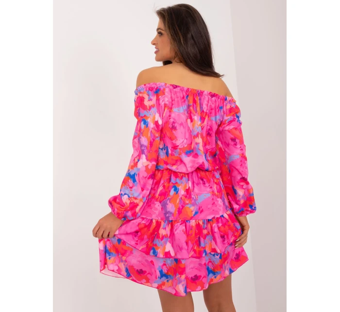 WN SK 8282 šaty.32 tmavoružová