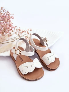 Klasické dětské sandály Bílé Izzy