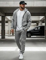 FashionStreet šedé pánske tepláky UX2623