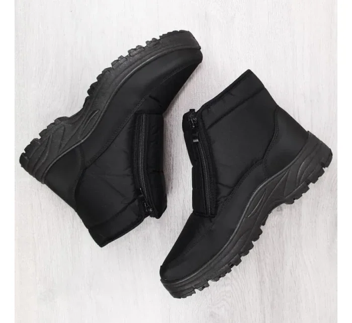 Novinky M EVE439 čierne zateplené snehové topánky