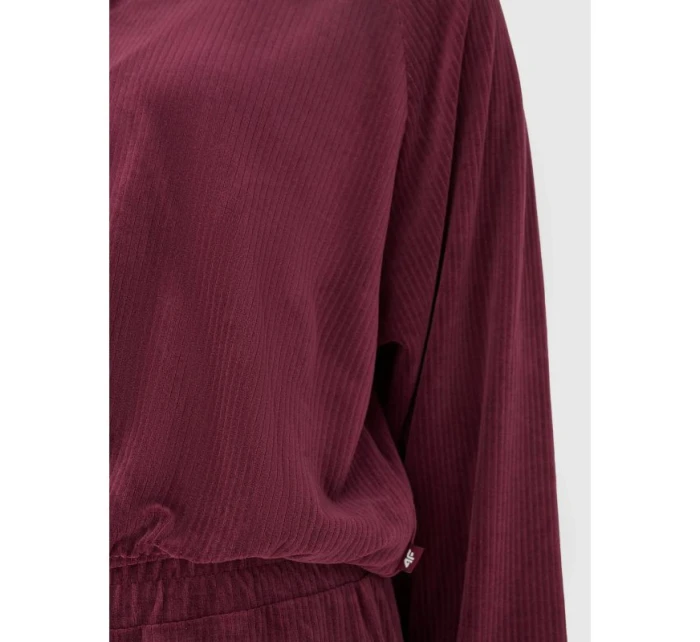 Dámská velurová mikina bez kapuce model 21432534 - 4F Dámská velurová mikina bez kapuce model 21432534 - 4F