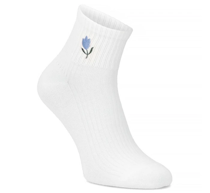 Dámské vysoké krémové bambusové ponožky model 22097400 - FILIPPO