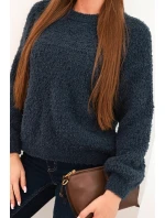 Dámsky mäkký mohérový sveter granátový