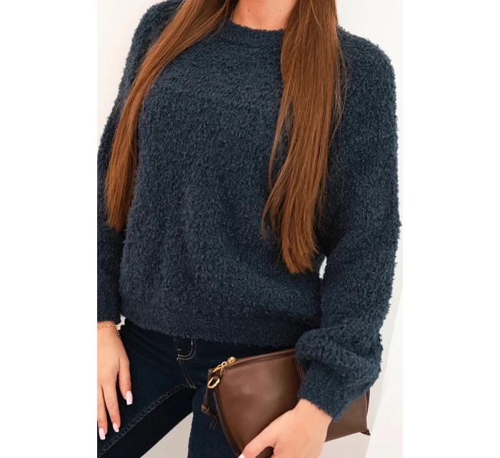 Dámsky mäkký mohérový sveter granátový