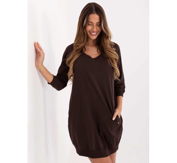 RV šaty SK 7203.35P tmavohnedé RV šaty SK 7203.35P tmavohnedé