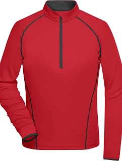 JN 497 Dámské funkční tričko s dlouhým rukávem model 22486934 red/black - Daiber