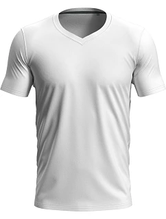 Stedman Stretch-T V-neck Pánske tričko s výstrihom do V 05.9610 biele