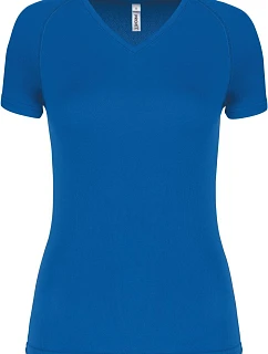Kariban ProAct PA 477 Dámske športové tričko s výstrihom do V 20.P477 sporty royal blue
