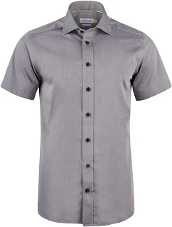 J.Harvest & Frost YB 50 S/S Regular Men Keprová košeľa s krátkym rukávom 63.5011 šedá