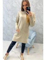 model 18745568 svetr béžový - K-Fashion