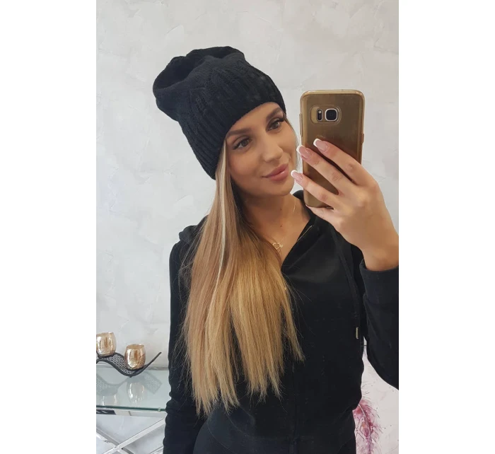 Dámska čiapka Irmina K333 čierna Dámska čiapka Irmina K333 čierna