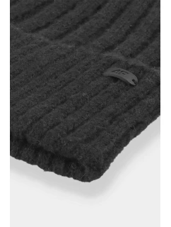 Czapka Zimowa Damska 4F 4FAW23ACAPF299-20S Czarna