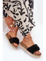 Dámské Pantofle Na Platformě S Ozdobnými Černé model 21704410 - Boto Dámské Pantofle Na Platformě S Ozdobnými Černé model 21704410 - Boto