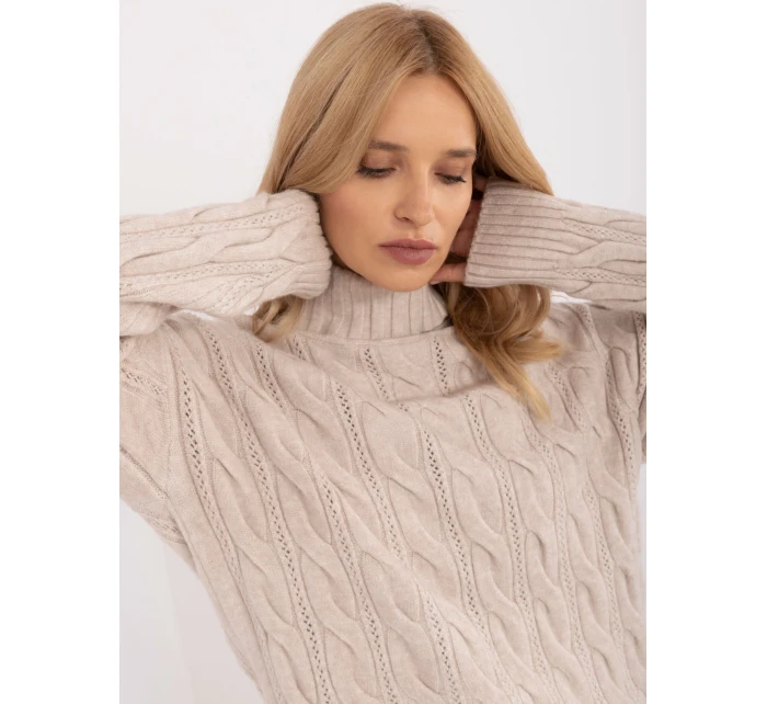 Sweter AT SW model 20463667 jasny beżowy - FPrice