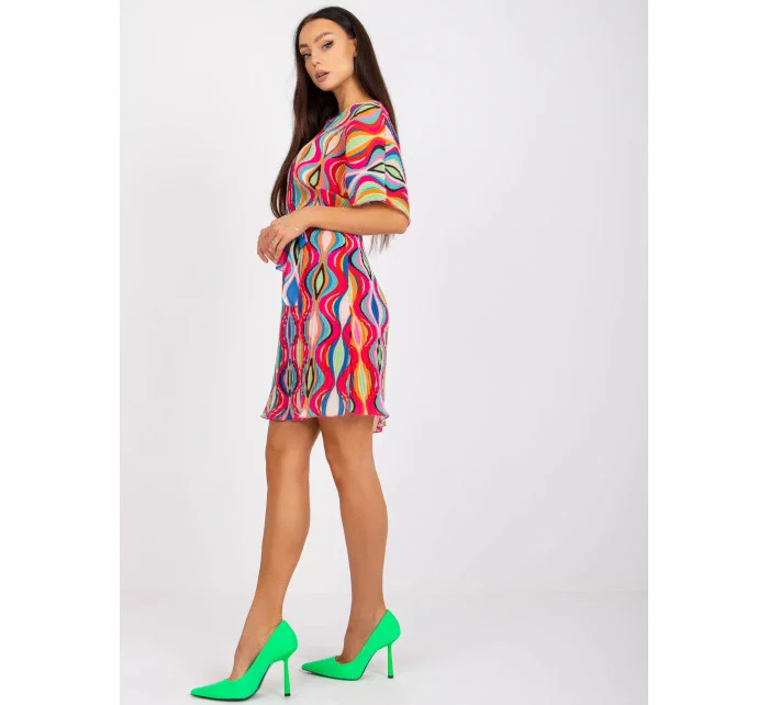 Šaty DHJ SK 9651.51 tmavo ružová