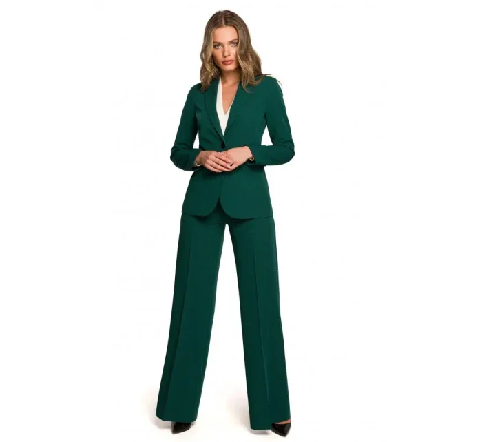 model 18004531 Blejzr s jedním knoflíkem zelený - STYLOVE model 18004531 Blejzr s jedním knoflíkem zelený - STYLOVE