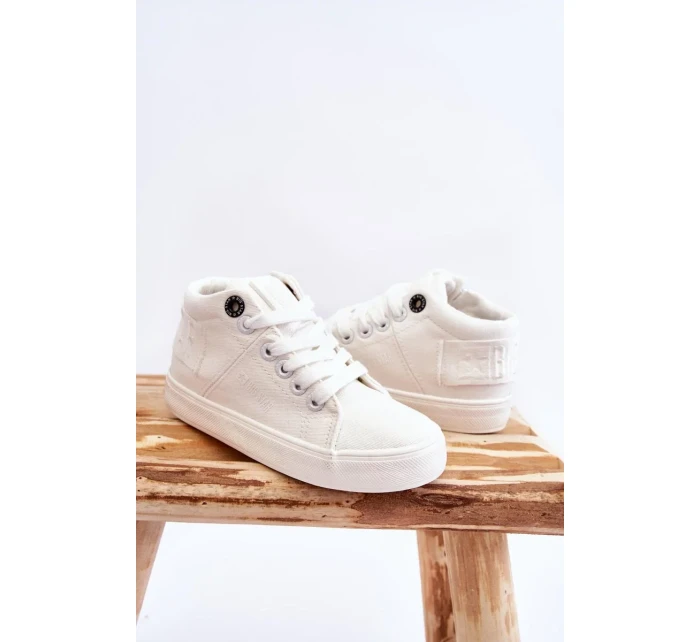 Dětské klasické vysoké tenisky Big Star LL374002 Bílá Dětské klasické vysoké tenisky Big Star LL374002 Bílá