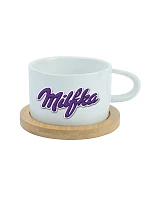 MILFKA - biely pohár na makrónky 200 ml