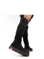 Dámske vysoké čižmy DH240102 Black - YOLERA
