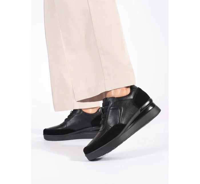 Trendy polobotky dámské černé na klínku Trendy polobotky dámské černé na klínku