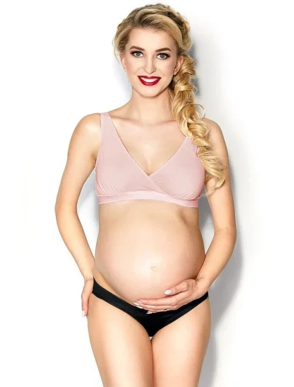 Mitex Mäkká podprsenka s kosticami Lilly Basic Pink Mama Mitex Mäkká podprsenka s kosticami Lilly Basic Pink Mama
