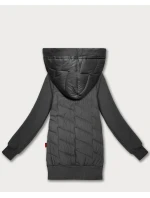 Dámska kombinovaná mikina Goodlookin v grafitovej farbe (AMG-175)