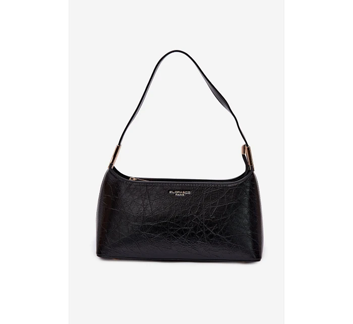 Kožená kabelka Černá model 22111570 - Flora&Co