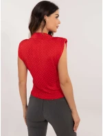 Bluzka DHJ BZ model 22003972 czerwony - FPrice Bluzka DHJ BZ model 22003972 czerwony - FPrice