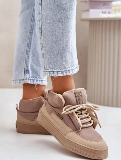 Zateplené dámske tenisky Big Star Beige