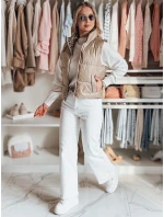 Dámská krátká oboustranná vesta camel Dstreet model 21984380 - FashionStreet Dámská krátká oboustranná vesta camel Dstreet model 21984380 - FashionStreet