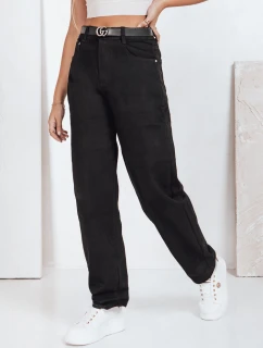Dámske široké čierne džínsy FashionStreet UY2760