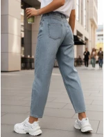 Dámské džíny s vysokým pasem modré Dstreet model 21996012 - FashionStreet