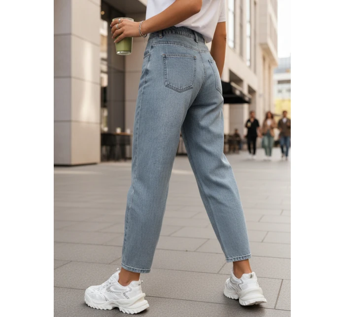 Dámské džíny s vysokým pasem modré Dstreet model 21996012 - FashionStreet