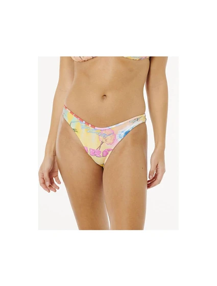 Spodná časť dámskych bikín RIP CURL Hotel Malibu Hi Leg Cheeky, viacfarebné