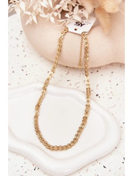 Zlatý náhrdelník ze chirurgické oceli Zlatý náhrdelník ze chirurgické oceli