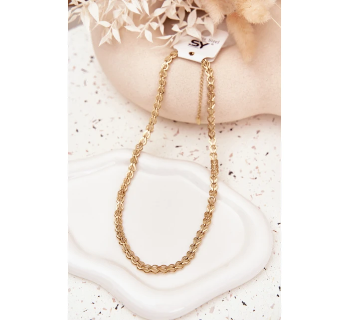 Zlatý náhrdelník ze chirurgické oceli Zlatý náhrdelník ze chirurgické oceli