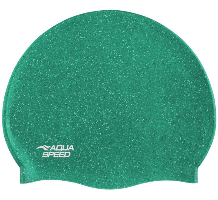 AQUA SPEED Plavecká čiapka Reco Dark Green Pattern 12