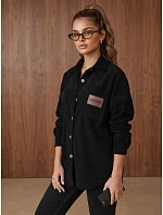 kurtka damska oversize czarna model 22371867 - FashionStreet