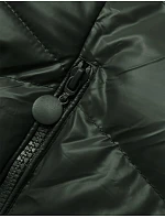 Tmavě zelená dámská zimní bunda model 21246277 - J.STYLE Tmavě zelená dámská zimní bunda model 21246277 - J.STYLE