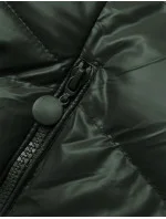 Tmavě zelená dámská zimní bunda model 21246277 - J.STYLE Tmavě zelená dámská zimní bunda model 21246277 - J.STYLE