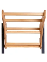 DREVENO-KOVOVÝ GYMNASTICKÝ REBRÍK NA 6 ÚCHOPOV S DREVENOU TYČOU BENCHK 711B