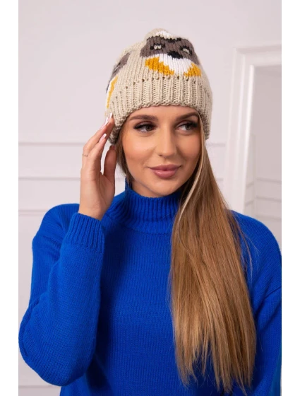 Dámska čiapka Ofelia K349 beige Dámska čiapka Ofelia K349 beige