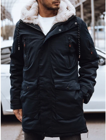 Pánská zimní bunda tmavě modrá Dstreet model 21971696 - FashionStreet
