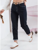 Dámské džínové kalhoty mom fit tmavě modré Dstreet model 21983593 - FashionStreet
